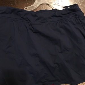 Lands End navy, bathing suit skirt